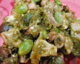 Foto langkah ke 3 dari resep Cumi Asin Pete Sambel Ijo.