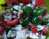 A picture of step 3 of Panzanella.