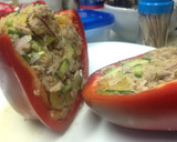 Foto del paso 4 de la receta: Pimiento Morrón relleno con ceviche de atún