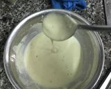Hình bước làm 1 của món Bánh rán trà xanh nhưng không xanh