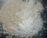 A picture of step 1 of Jowar flour namak pare.