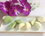 Hình bước làm 15 của món Mochi trà xanh nhân kem