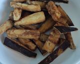 A picture of step 6 of Spanish eggplants with molasses.