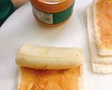 Bánh chuối cuộn bơ đậu phộng bước làm 2 hình