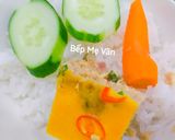 Hình bước làm 6 của món Mắm chưng thịt bằm hột vịt