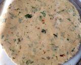 A picture of step 2 of Makke ka lachha paratha.