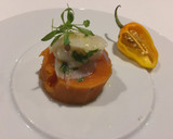 Foto del paso 5 de la receta: Ceviche de Viéiras con batata amarilla y naranja