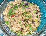 A picture of step 3 of Vegetable Fried Rice.