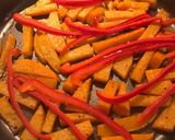 Foto del paso 3 de la receta: Pollo grillé con bastones de calabaza