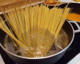 Foto del paso 9 de la receta Espaguetis a la naranja con almendras