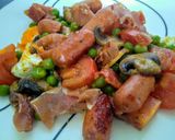 Foto del paso 7 de la receta: Desayuno inglés, a la colombiana! 💕❤!