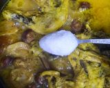 A picture of step 7 of Gilani Persian Aloo Mosamma (Chicken and Dried Fruit Stew).