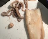 A picture of step 5 of Stuffed squid linguine🦑.