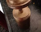 A picture of step 2 of Besan sev.