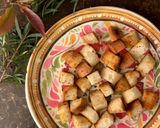 A picture of step 4 of Herbed croutons.