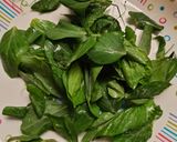A picture of step 2 of Green peas leaves & Raw chickpeas Chila.