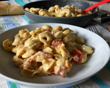 Foto del paso 11 de la receta: Tortellini de carne con salsa de bacon y tomates cherry