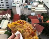 Hình bước làm 4 của món Trà sữa và bánh tráng nướng