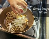 รูปขั้นตอนการทำที่ 5 ของ หมึกผัดกะปิหวาน🦑
