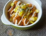 Gambar langkah 5 resipi Loaded Potato Bowl ala KFC.