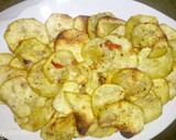 A picture of step 3 of Baked sweet potato chips.