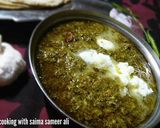 A picture of step 4 of Sarson da Saag.