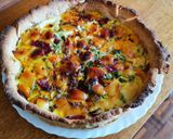 A picture of step 10 of Quiche Lorraine#baking.
