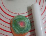 Foto langkah ke 7 dari resep Rainbow Thousand Layer Mooncake.