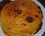 A picture of step 15 of Persian style spaghetti.