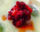 A picture of step 2 of Custard fruit salad.