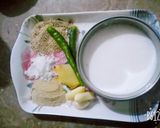 A picture of step 1 of Chicken badami.