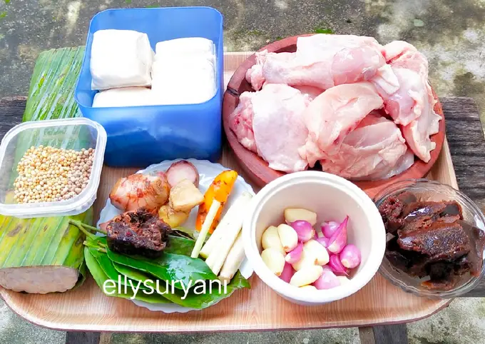 Langkah-langkah untuk membuat Resep Ungkep Bacem Komplit (Ayam-Tempe-Tahu) ala Rumah Kami