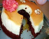 صورة لخطوة 10 من وصفة كيكة الكريم كراميل 😋😋😍😍