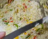 A picture of step 6 of Vegetables fried rice.