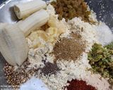 A picture of step 2 of Banana fenugreek fritters.