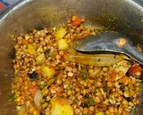 A picture of step 3 of Healthy masoor soya nuggets biryani.