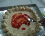 Foto langkah ke 10 dari resep Cheesy Bites Pizza | Pizza dgn pinggiran keju.