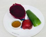Foto langkah ke 1 dari resep Jus buah naga apel dan madu #real food.