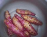 A picture of step 1 of Sweet potato chaat.