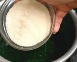 Foto langkah ke 2 dari resep Bubur jagung mutiara pandan.