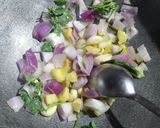 A picture of step 2 of Paneer Sizzler.