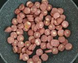 Foto del paso 1 de la receta: Revuelto de salchichas