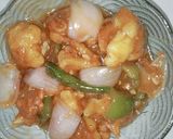 A picture of step 8 of Chilli cauliflower.