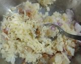 A picture of step 1 of Papadum wrap potato.