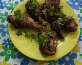 A picture of step 5 of Chicken masala fry.