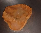 A picture of step 1 of Masala papad.