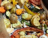 Foto del paso 3 de la receta: Pollo asado con verduras (airfryer)