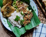 Foto langkah ke 5 dari resep Sego Pecel Kembang Turi.