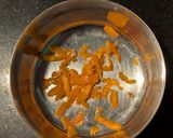 A picture of step 6 of Orange Posset.