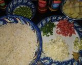 A picture of step 1 of Tawa fried rice.